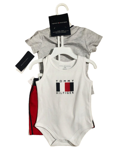 CONJUNTO TOMMY HILFIGER PARA NIÑO 3 PZ 6M