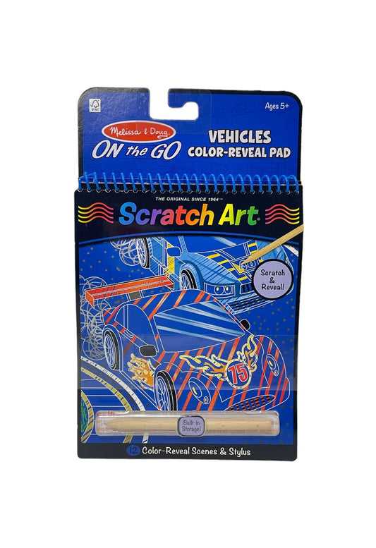 SCRATCH ART DE VEHICULOS MELISSA & DOUG