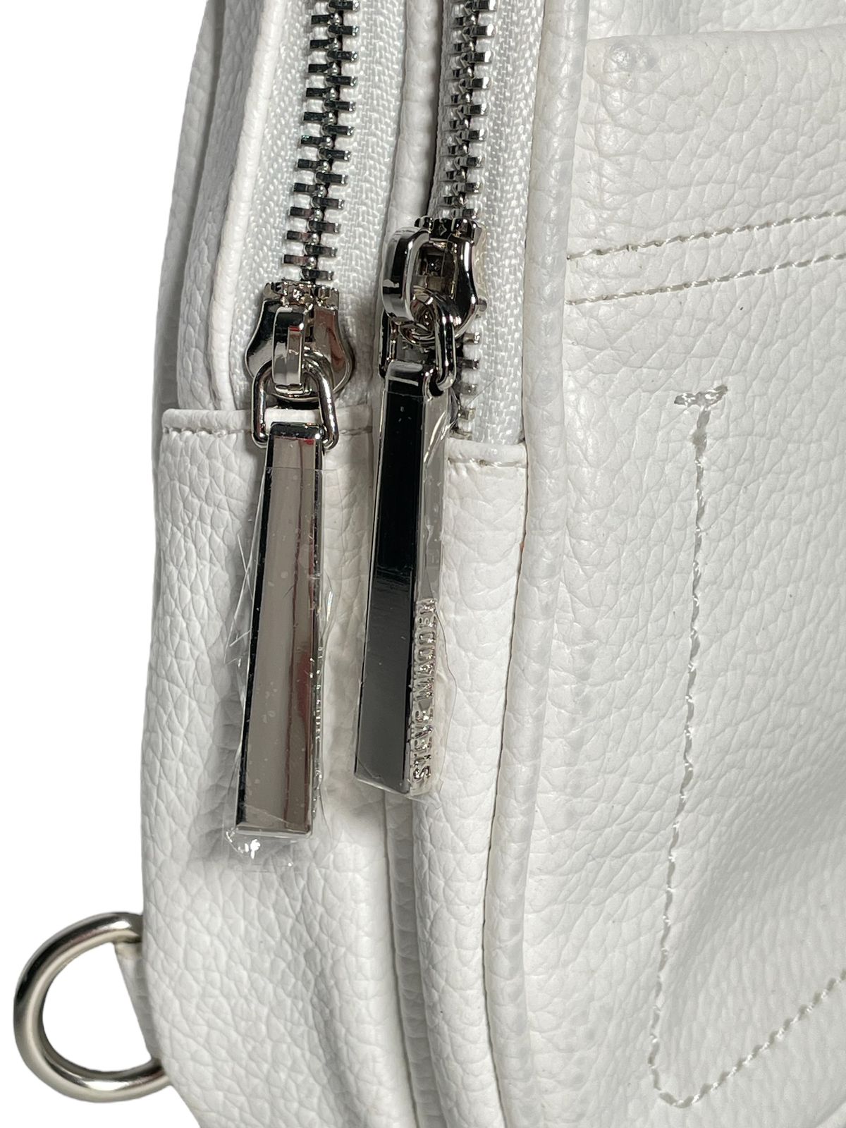 BOLSA CRUZADA STEVE MADDEN BLANCA CON TARJETERO