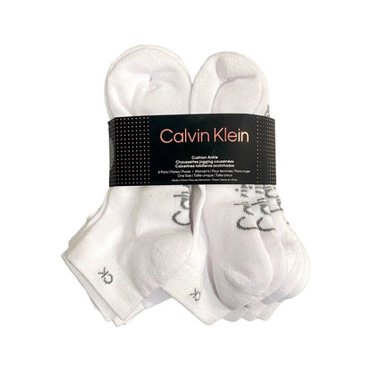 CALCETAS CALVIN KLEIN NEGRAS Y BLANCAS 6 PARES