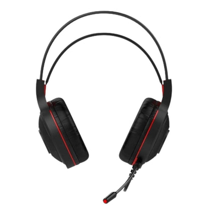 AUDÍFONO GAMER HAVIT H2011D 3.5MM+USB CON LUZ LED ROJA