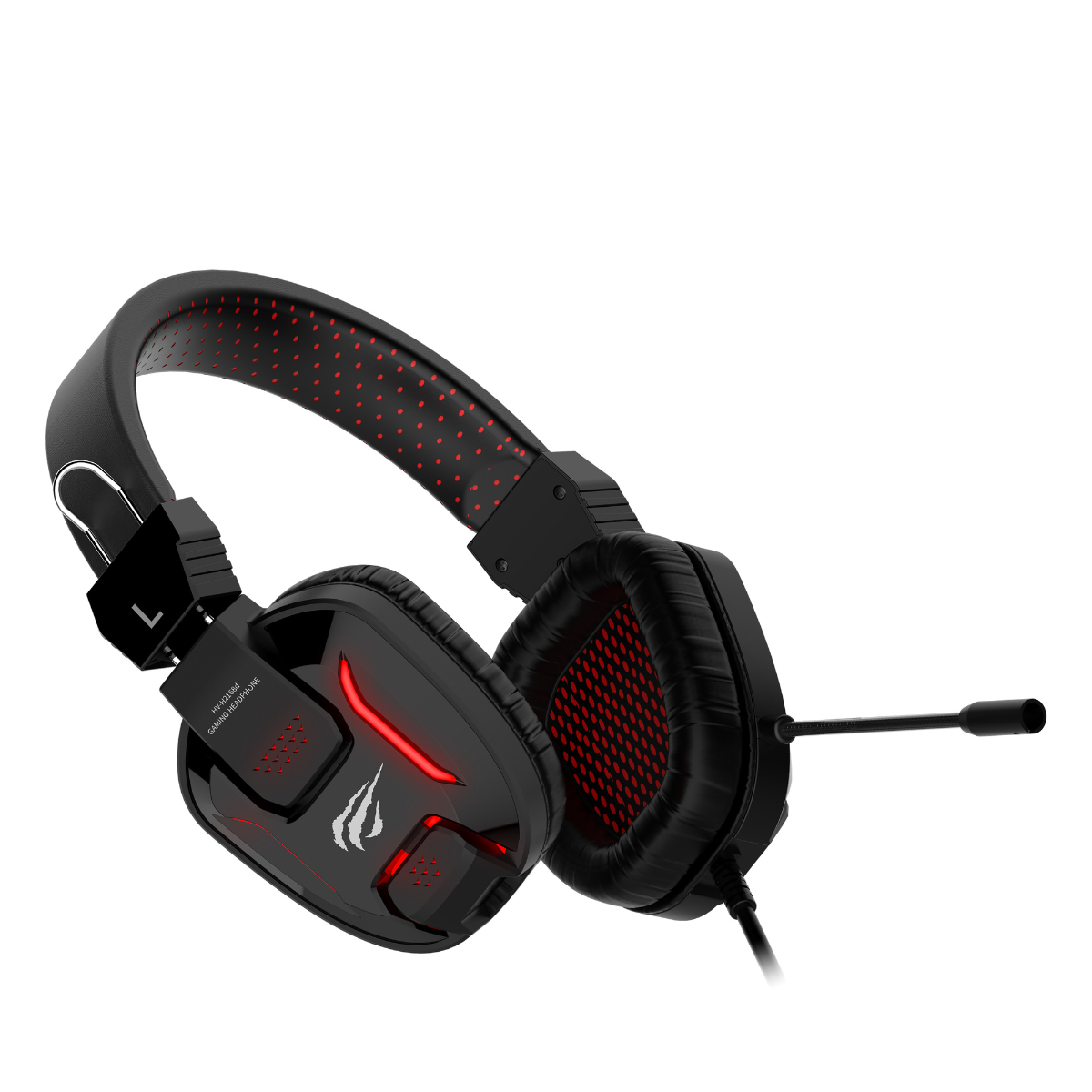 AUDÍFONO GAMER HAVIT H2168D 3.5MM+USB, Sonido potente y micrófono ajustable con luz LED