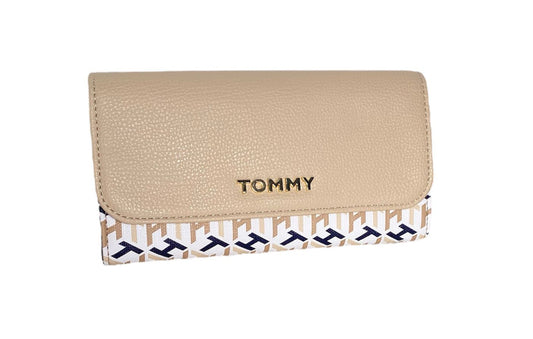 CARTERA TOMMY HILFIGER BEIGE Y NAVY