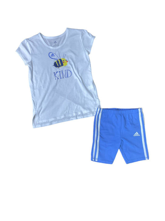 CONJUNTO ADIDAS DE NIÑO AZUL DE ABEJITA TALLA 6