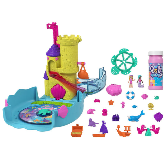 SET POLLY POCKET Acuario de burbujas Muñeca