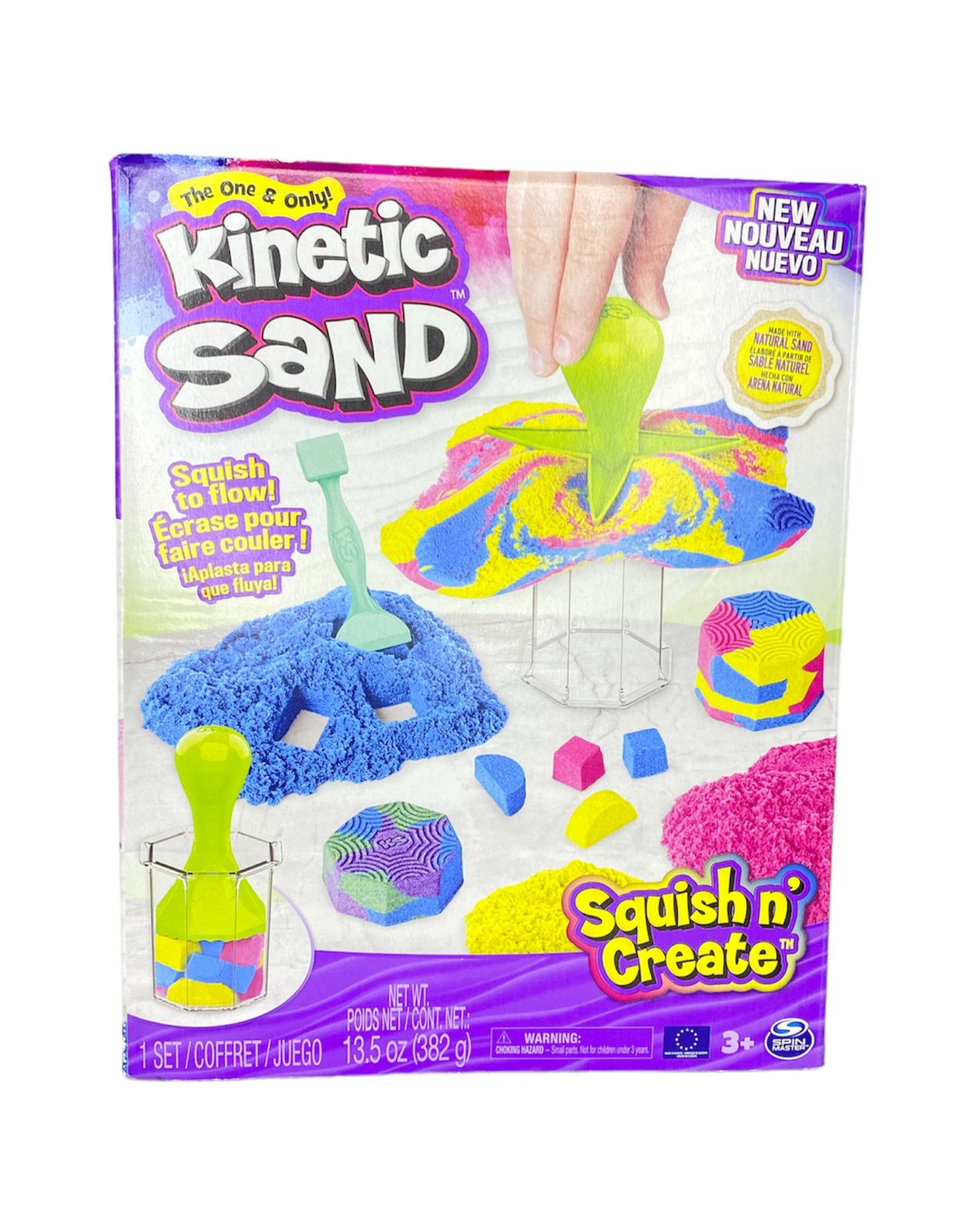 KINETIC SAND APLASTA PARA QUE FLUYA