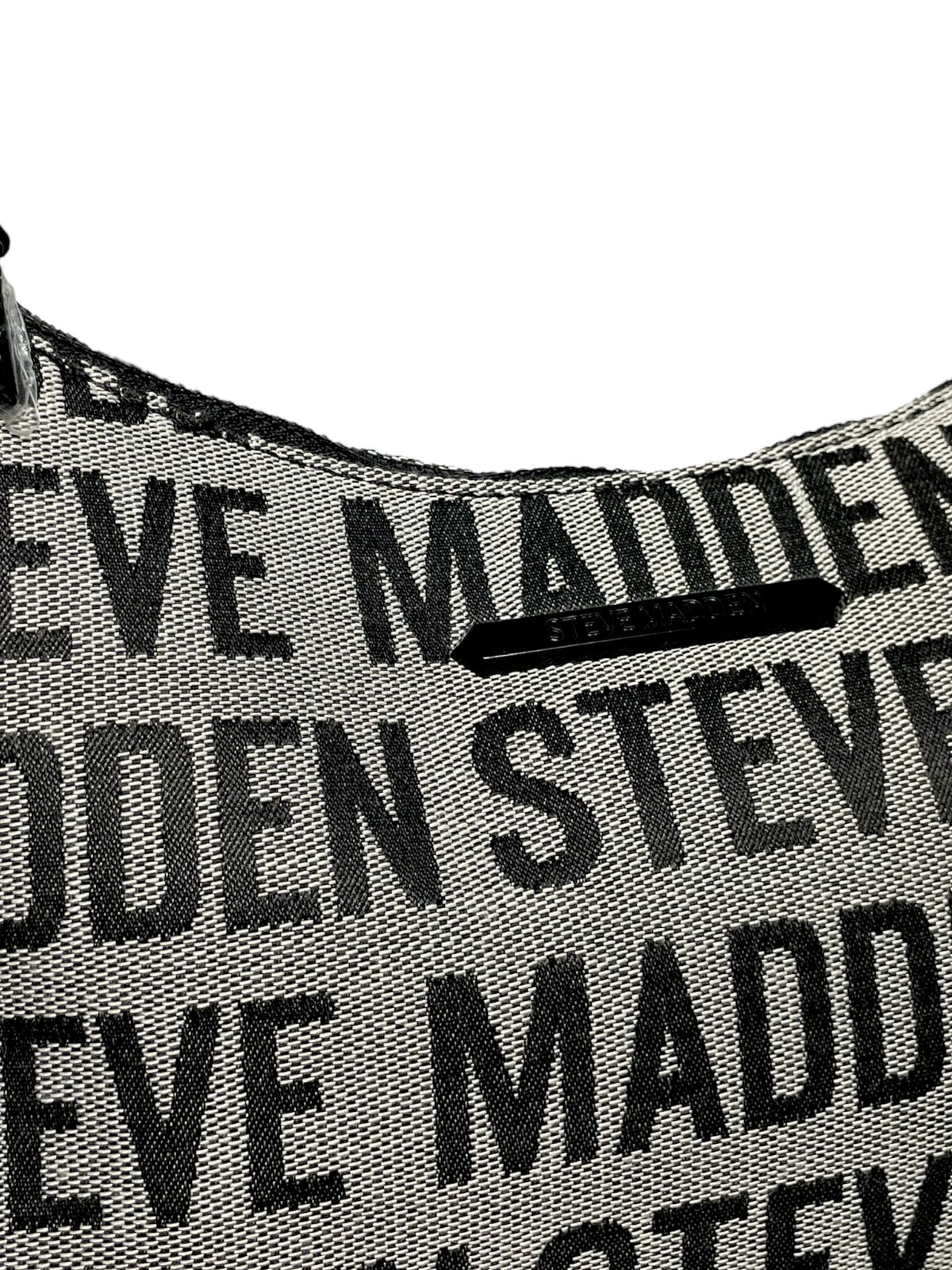 BOLSA STEVE MADDEN NEGRA Y ROSA CON TARJETERO