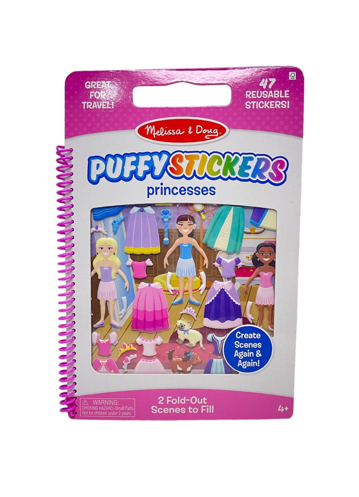 PUFFY STICKERS DE PRINCESAS MELISSA & DOUG