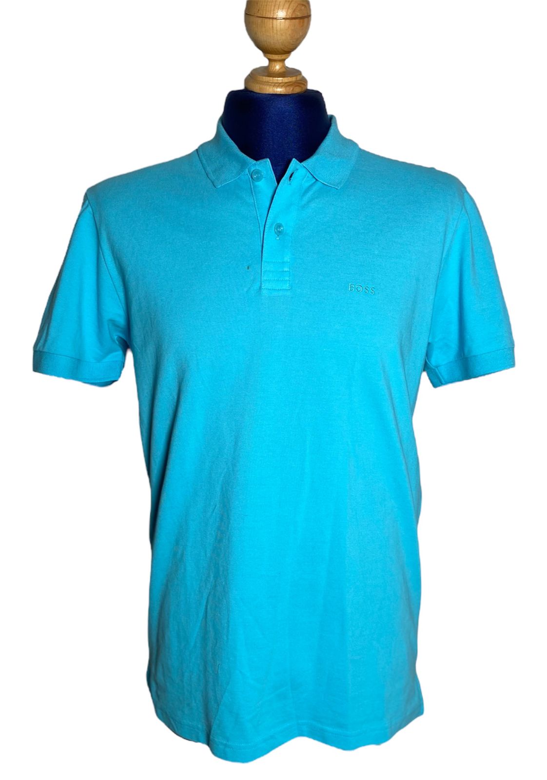 CAMISA TIPO POLO HUGO BOSS AZUL CIELO TALLA M