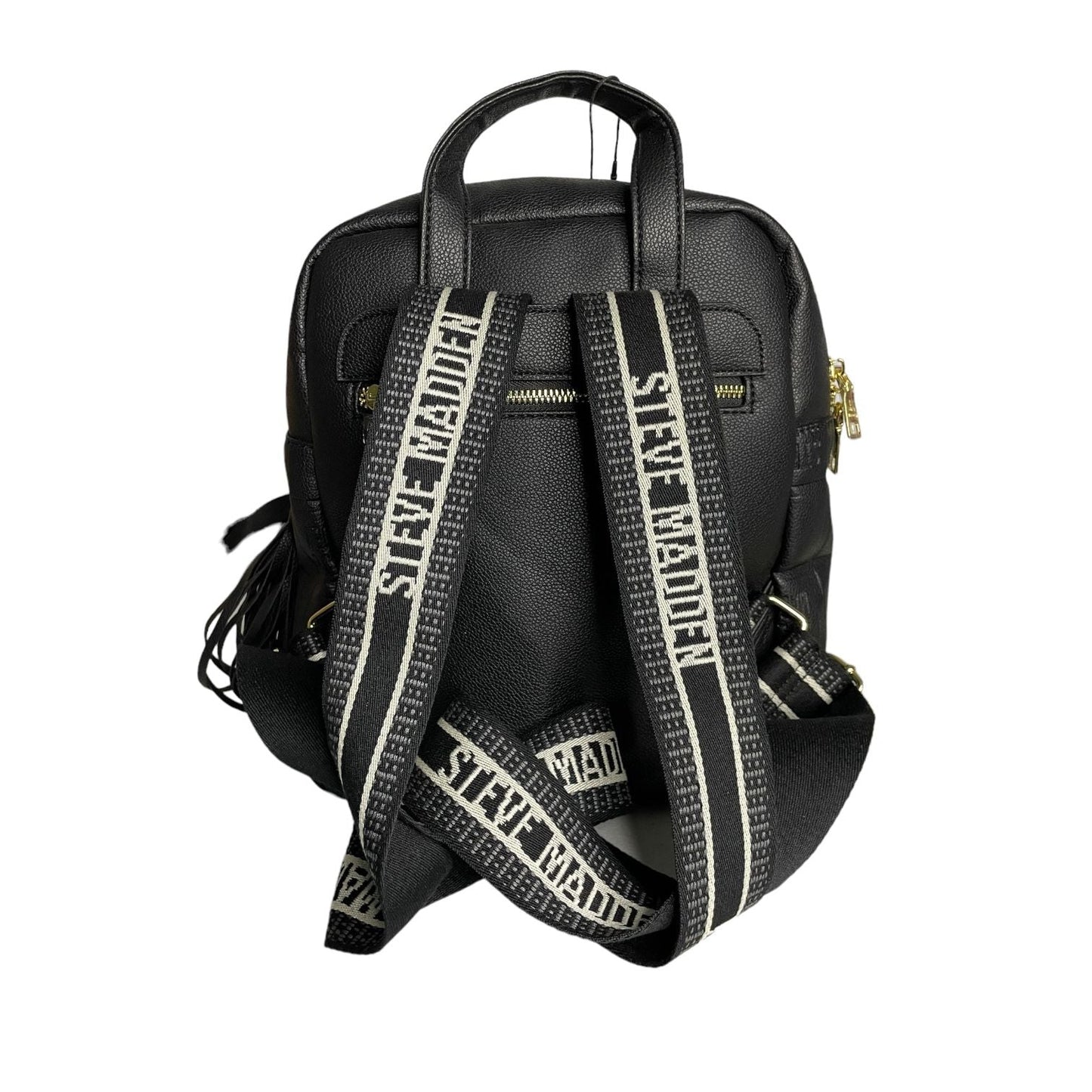 MOCHILA STEVE MADDEN  BACKPACK NEGRA CON ESTAMPADO