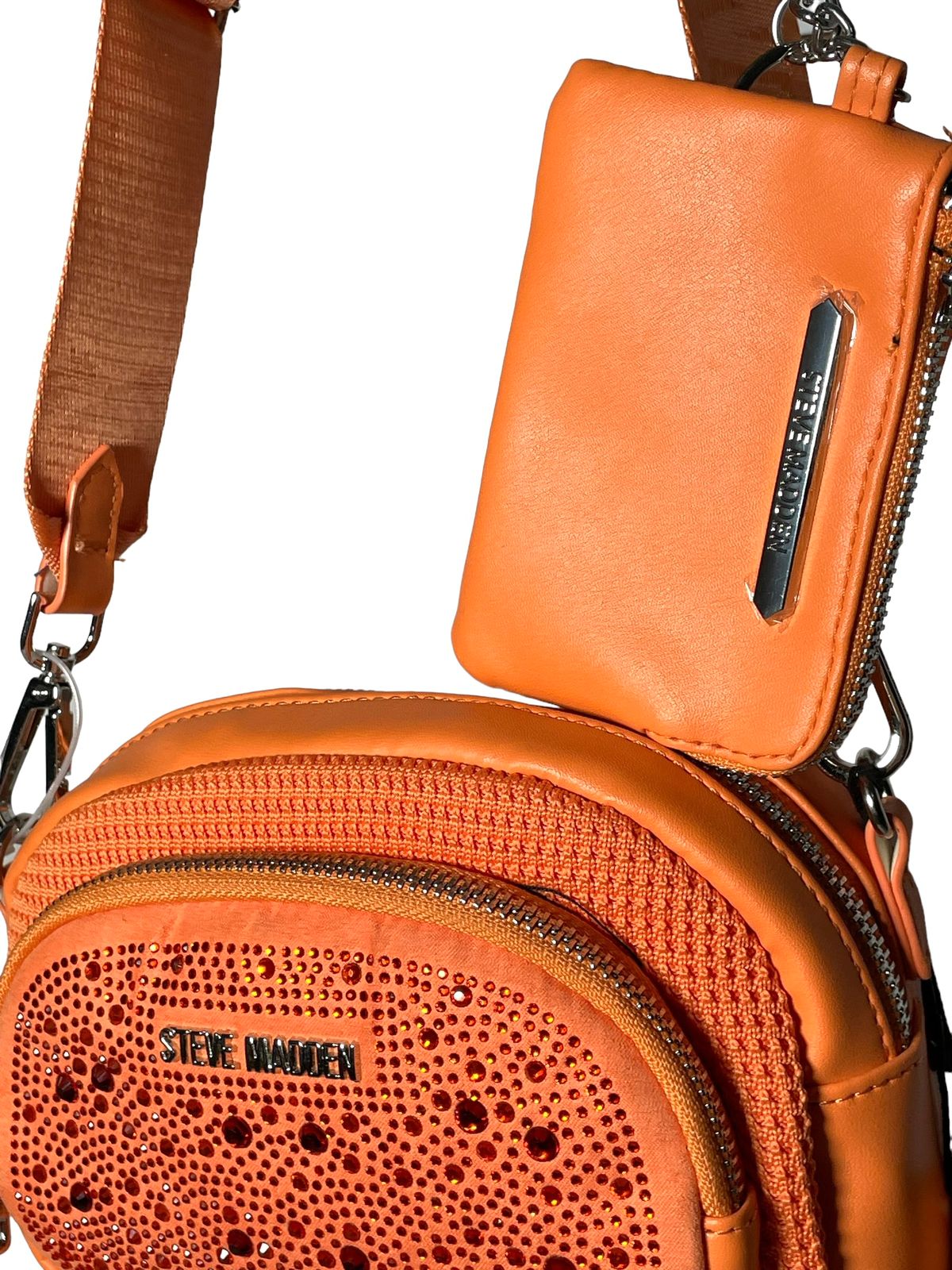 BOLSA STEVE MADDEN NARANJA CON MONEDERO