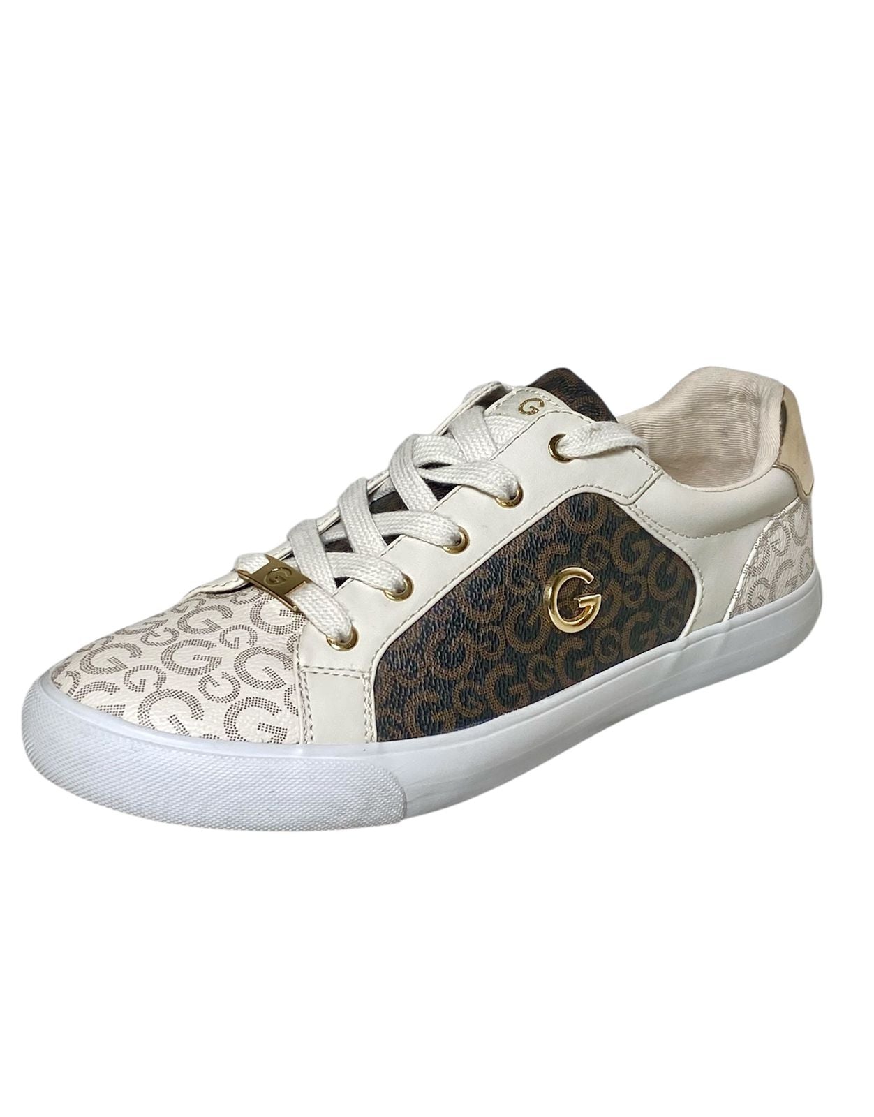 Tenis Guess café con beige #7.5MX