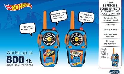 HOT WHEELS WALKIE TALKIES CON LUCES INTEGRAADAS