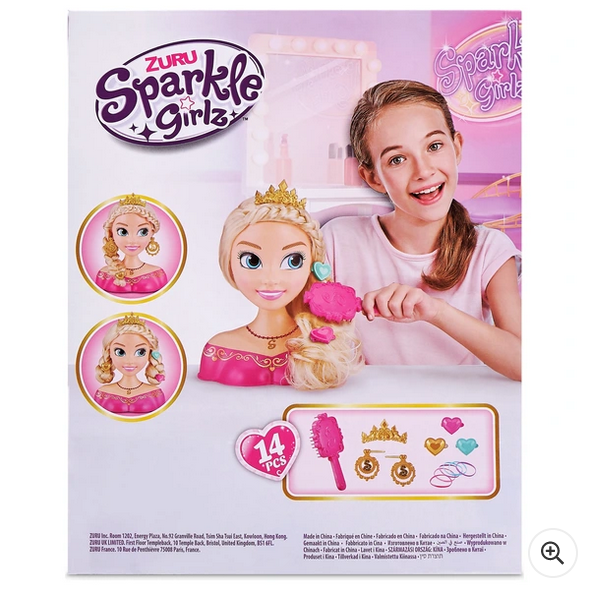 MUÑECA PARA PEINAR SPARKLE GIRLZ PRINCESS